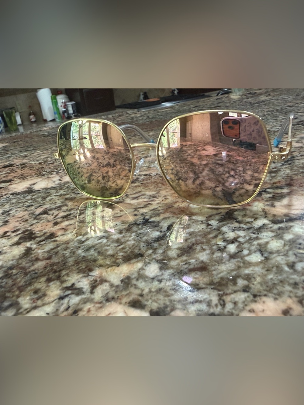 Tiffany & Co Gold Frame Women's Sunglasses with Light Pink UV Gradient Lenses